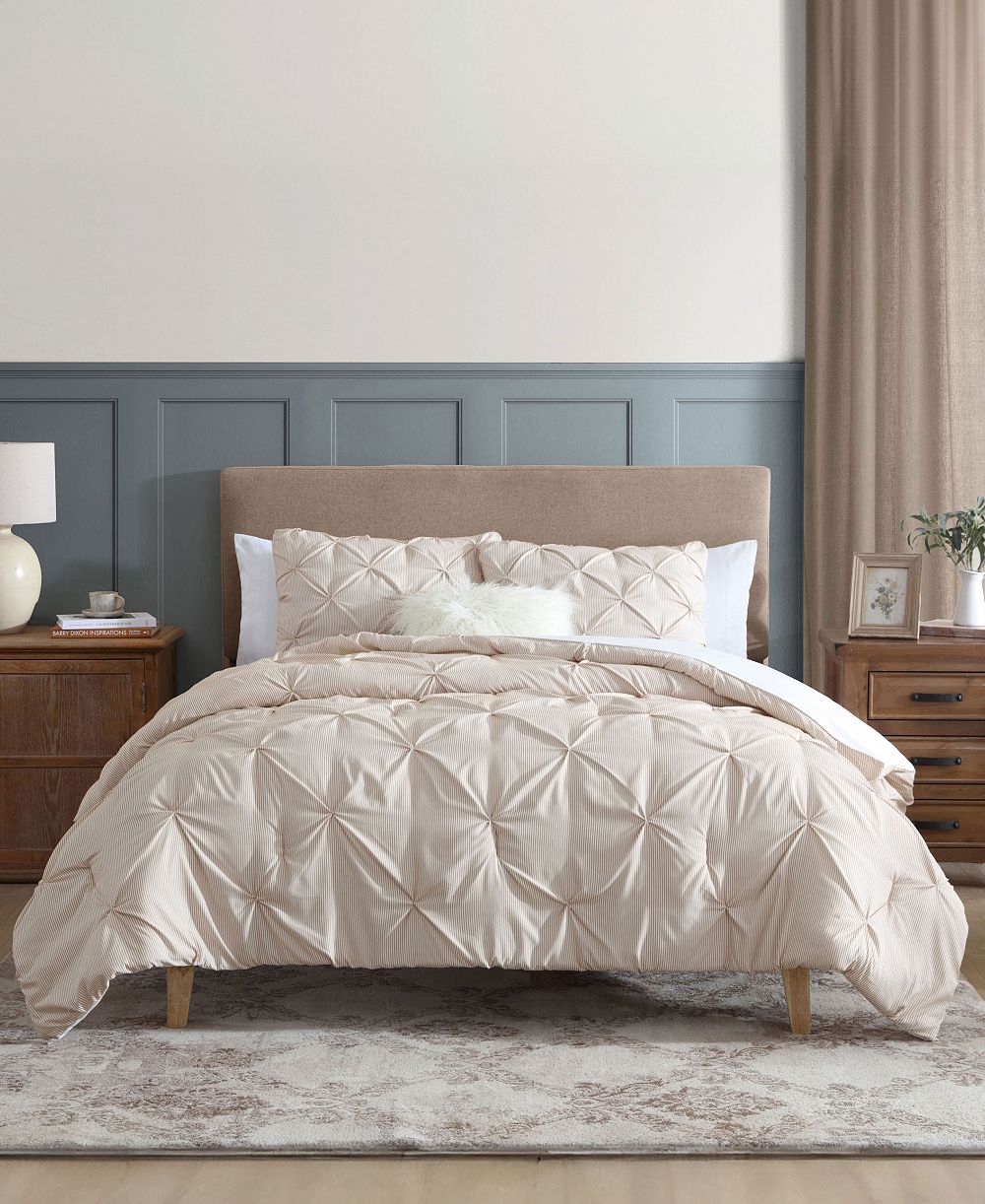 Комплект из 3 покрывал Swift Home Classic Stripes Pintuck Full/Queen