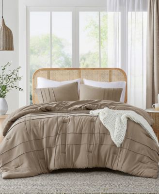 510 Design Porter Pleated 3-Pc. Comforter Set, King