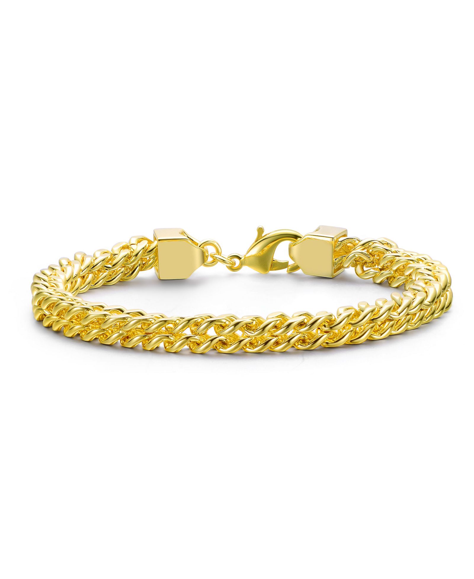 Браслет Rachel Glauber Timeless Polish Finish Chunky Mesh Link Chain