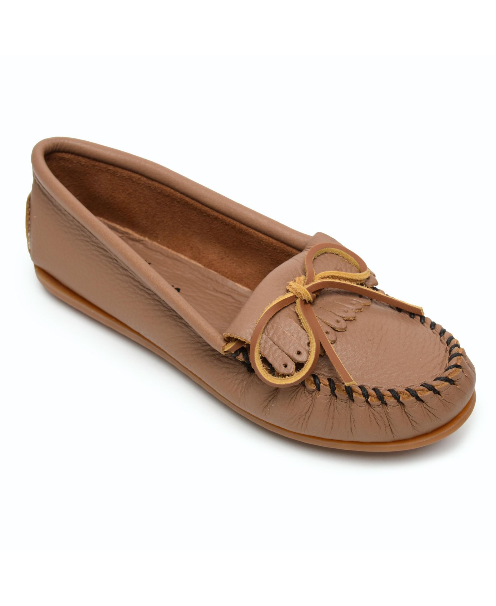 Женские замшевые мокасины Minnetonka Deerskin Kilty