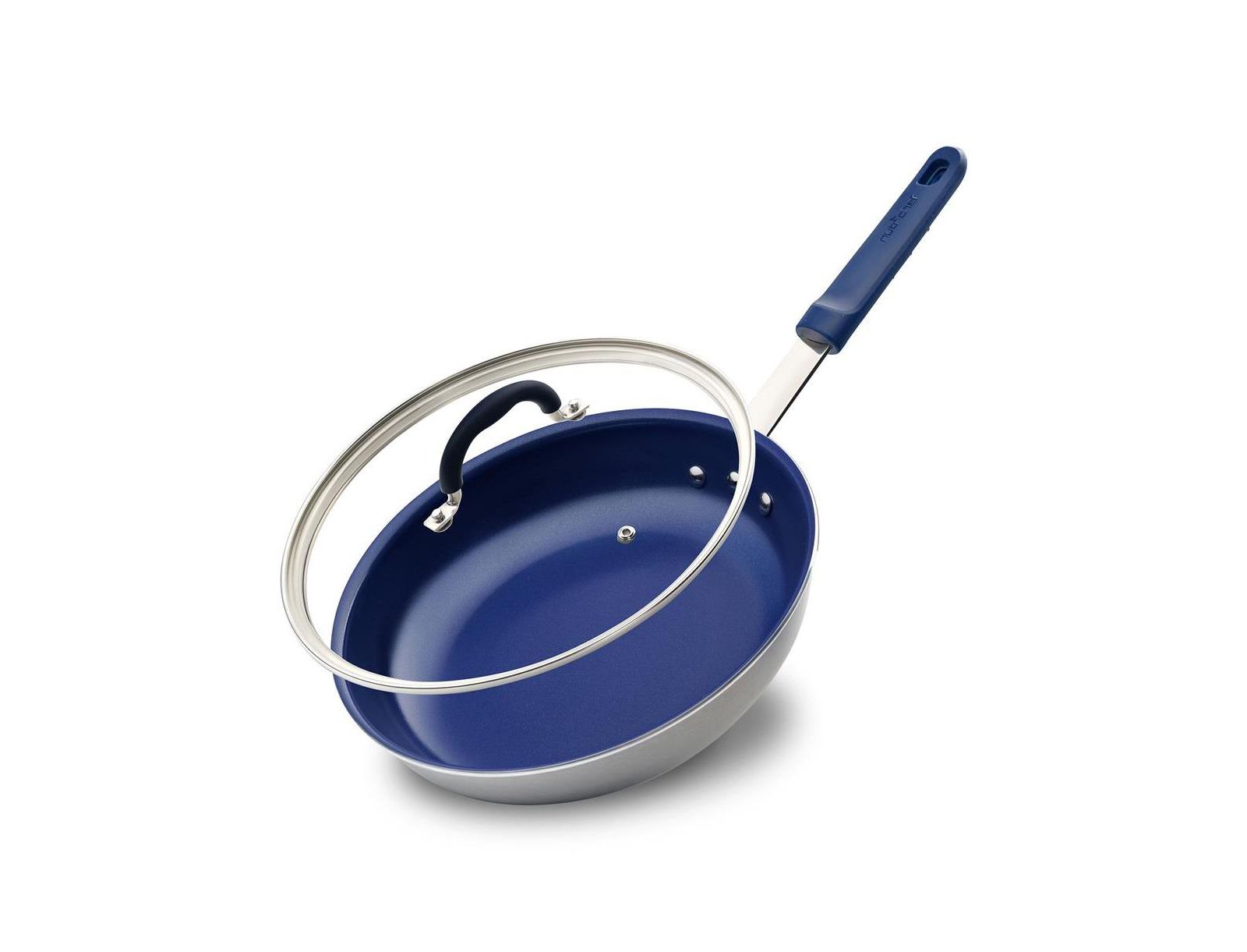 NutriChef сковорода 8'' с крышкой, Non-stick, Ceramic Coating