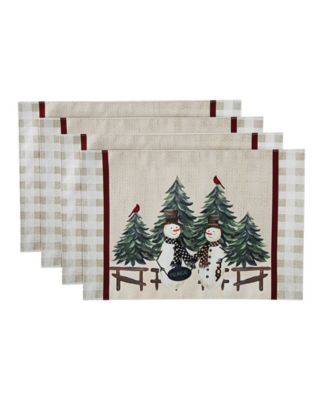 Avanti Country Snowman подставки под тарелки из полиэстера, 13" x 18''