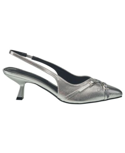 French Connection Womens Buckles Slingback Kitten Heel
