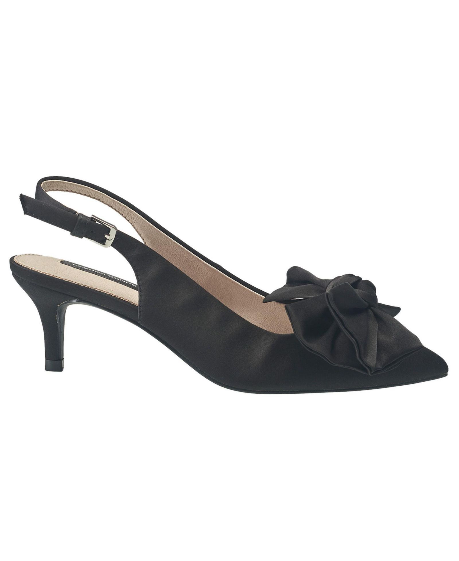 French Connection Ladies Quinnbow Slingback Kitten Heel