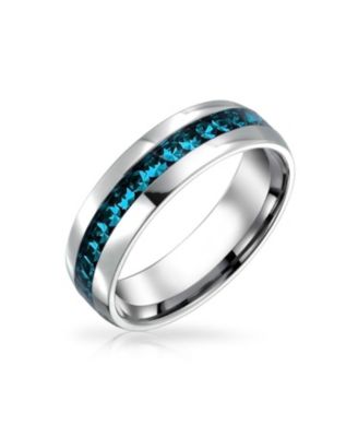 Bling Jewelry Кольцо Eternity из нержавеющей стали с кристаллами Channel Set 6MM