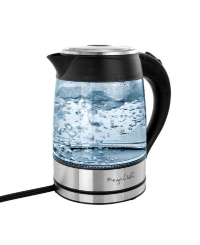 Электрический чайник MegaChef 1.8 Quart Glass Body и Stainless Steel