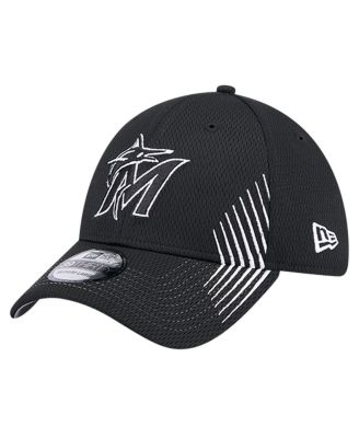 Мужская кепка New Era Miami Marlins Active Dash Mark 39THIRTY Flex, черная