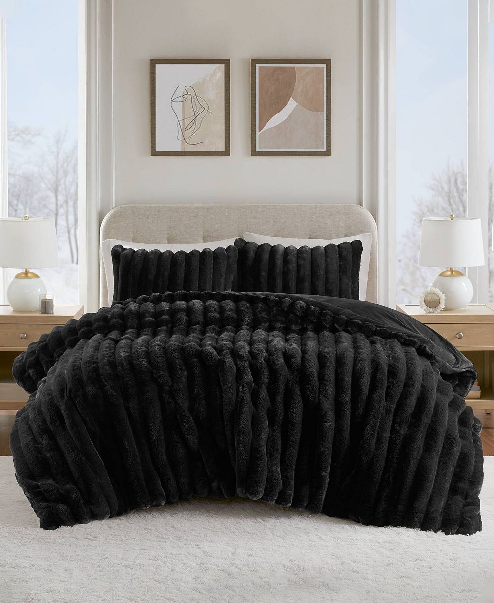 Madison Park Jasmine комплект из 3 одеял из искусственного меха и велюра, Full/Queen