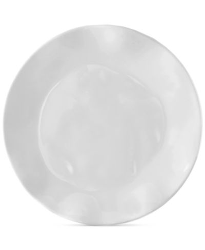 Q Squared Ruffle White Melamine Salad Plates, Set Of 4