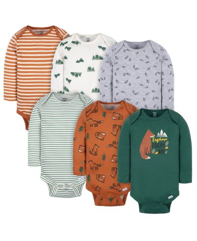 Gerber Боди для новорожденных, 6 шт