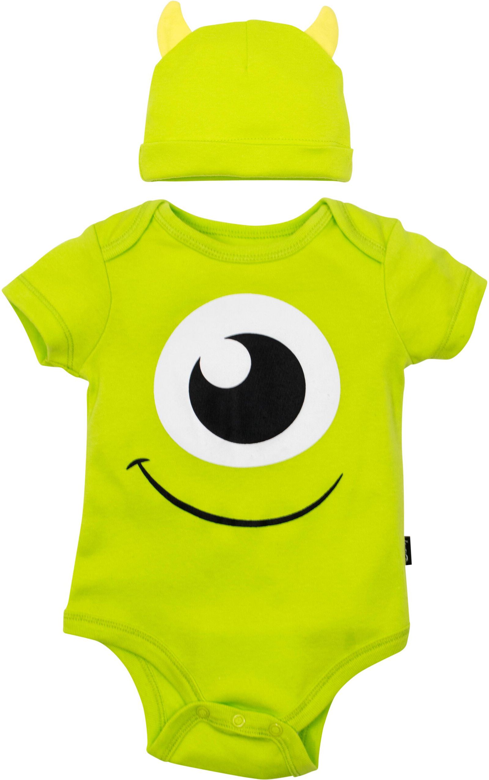 Monsters Inc. Baby 2-Piece Cosplay Bodysuit and Hat Set