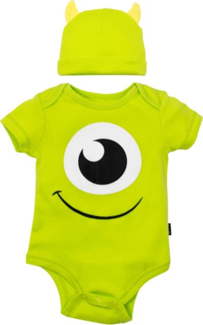 Monsters Inc. Baby 2-Piece Cosplay Bodysuit and Hat Set