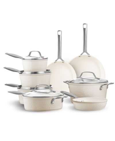 Gotham Steel Ceramic Coating Nonstick Pro 13-Piece Hammered Collection Cookware Set