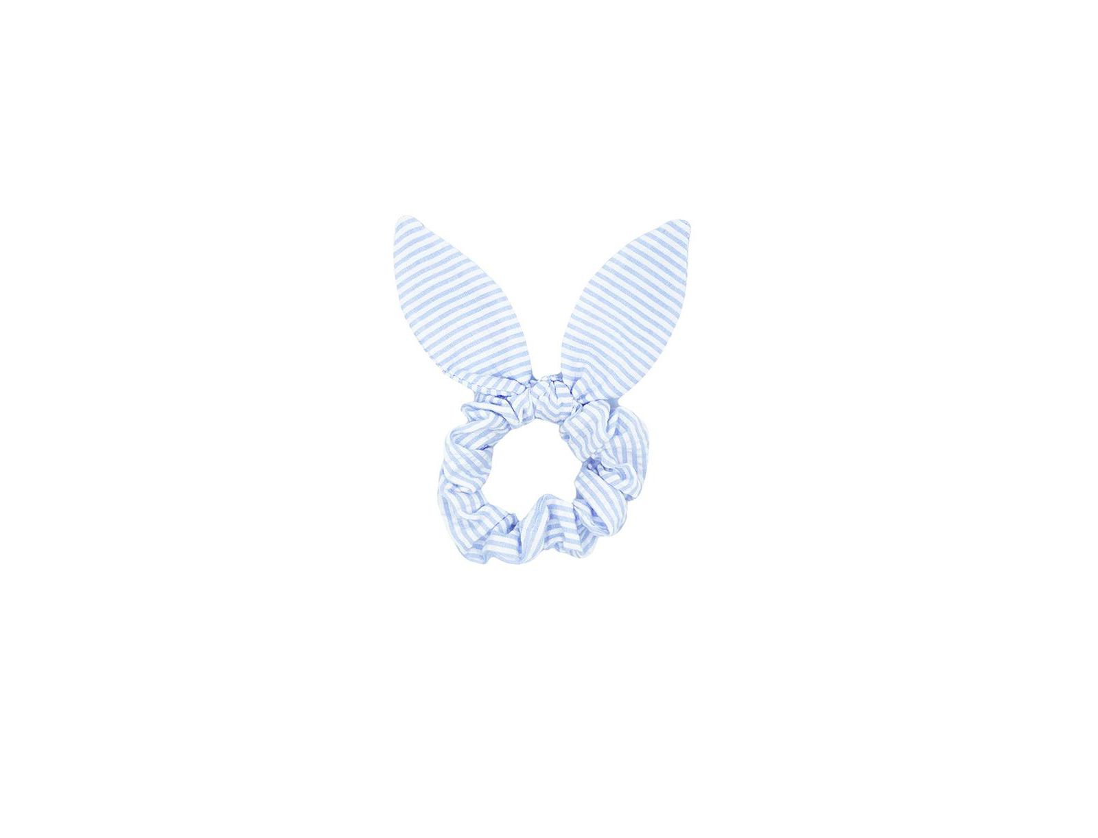 Bits & Bows Girls  Seersucker Bow Scrunchie