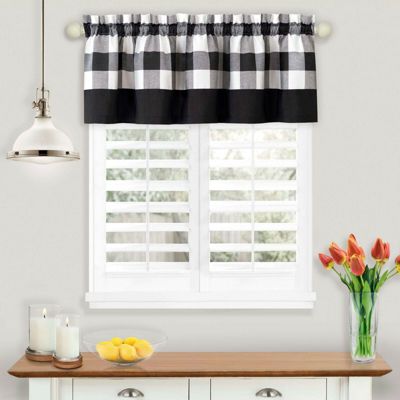 Занавеска для окна Kate Aurora Buffalo Plaid в клетку