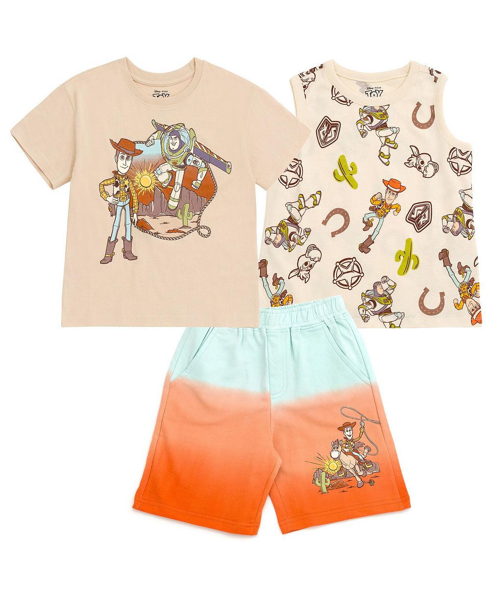 Toy Story детский комплект из футболки, майки и шорт для мальчиков 2T - 5T