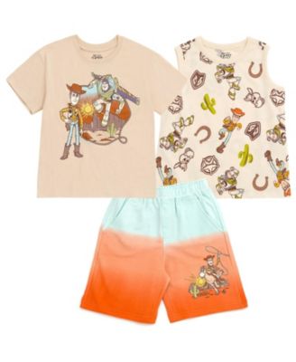 Toy Story Toddler Boys 2T - 5T 3-Piece Tee Tank and Shorts Set