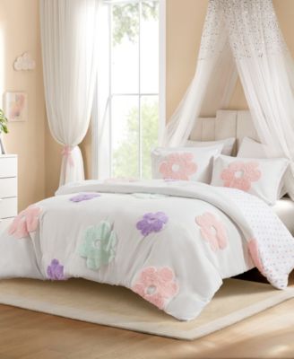 Комплект из 3 предметов Intelligent Design Gracie Floral Reversible Duvet Cover
