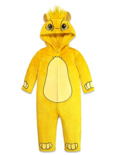 Lion King Little Boys Disney Simba Zip Up Cosplay Coverall Newborn to