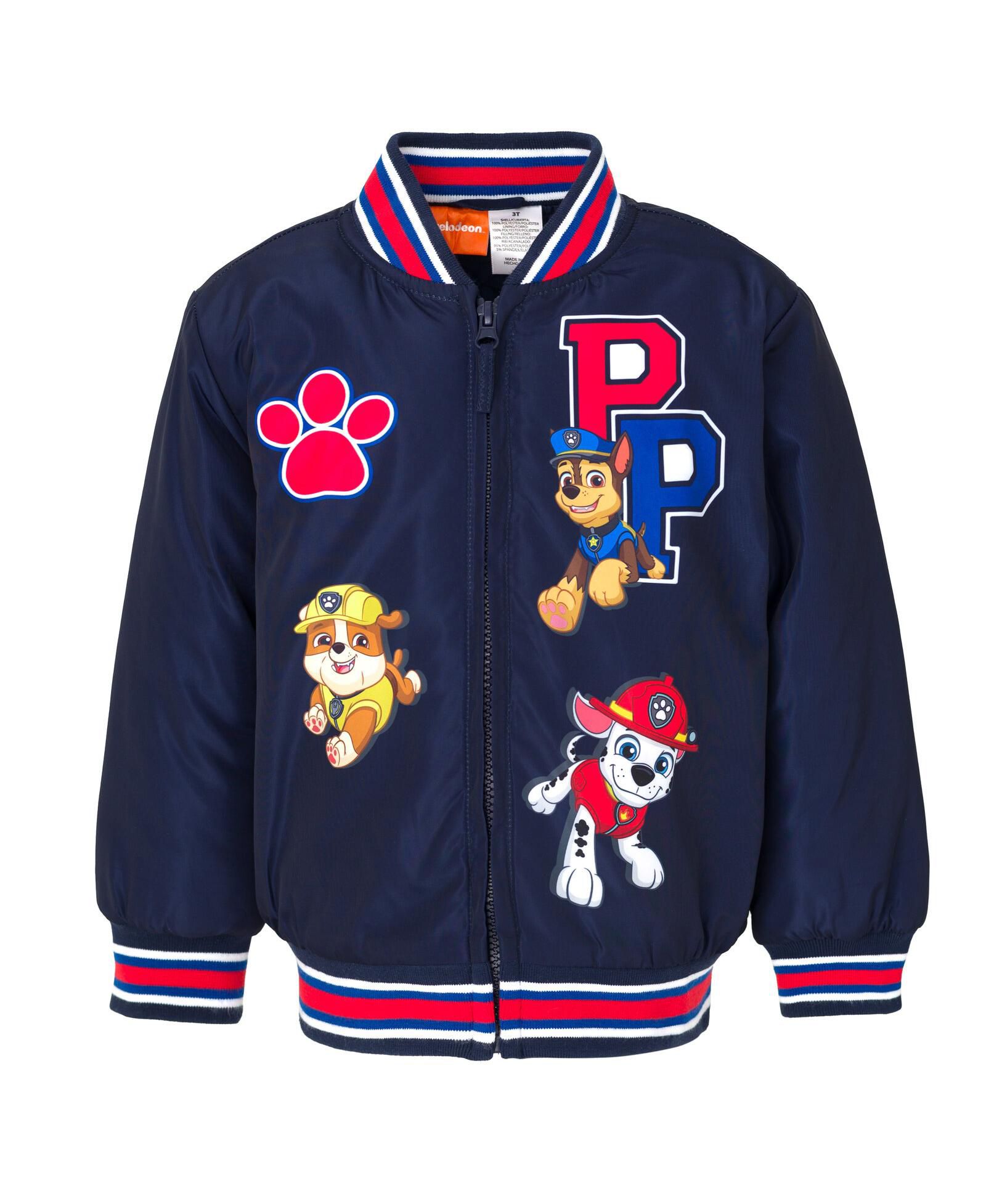 Paw Patrol куртка-бомбер на молнии для малышей (2T - 7-8