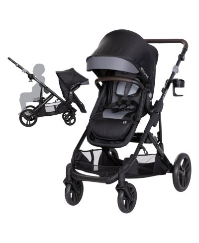 Детская модульная коляска Baby Trend Baby Morph Single to Double Dash Grey
