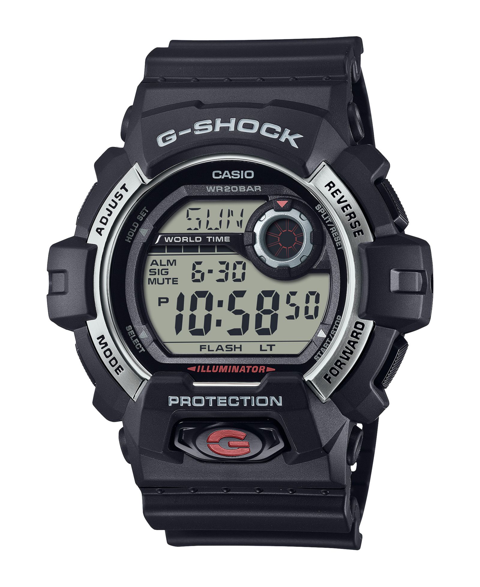 Часы G-Shock Men's Black Resin, 55.1mm, G8900S-1