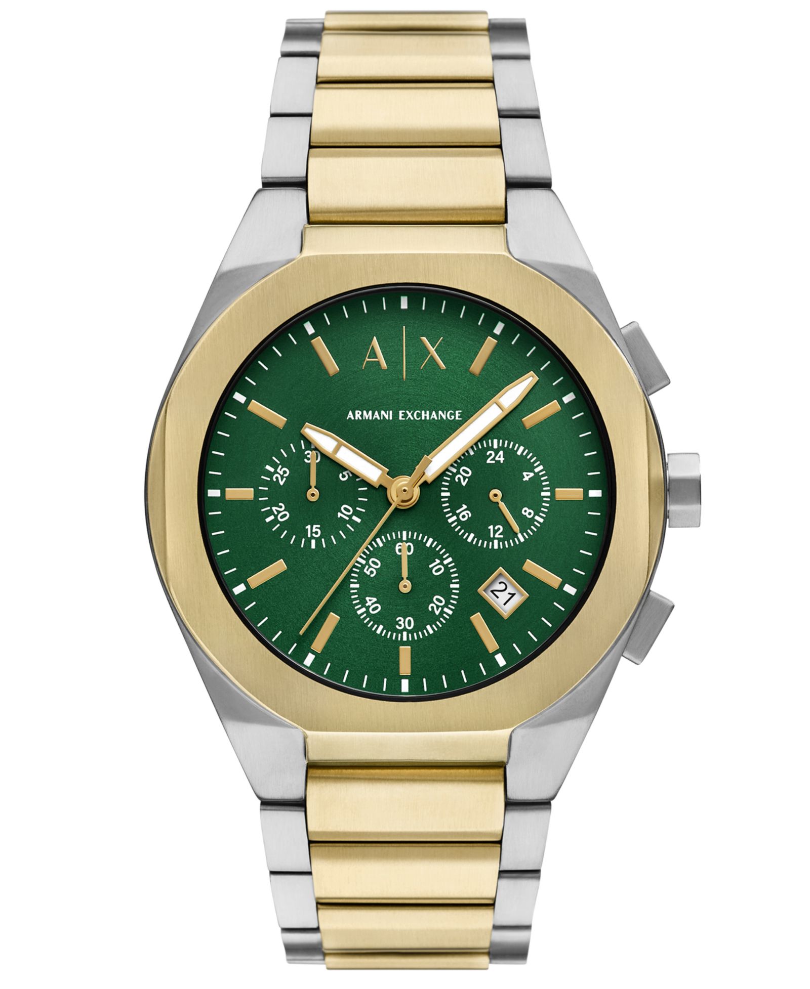 A|X Armani Exchange Men's Sync Quartz Chronograph Two-Tone Stainless Steel Watch 42mm