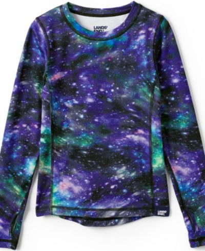 Мужская термофутболка Lands' End Boys Thermal Base Layer Long Underwear Thermaskin Crew Neck Shirt