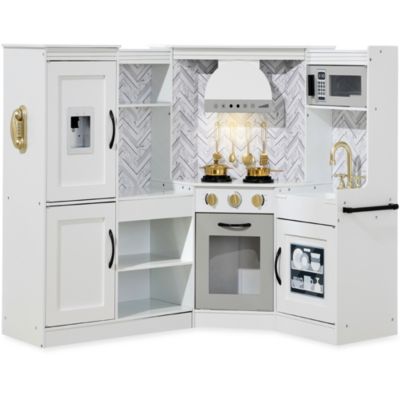 Best Choice Products детская игровая кухня с интерактивными звуками и светом из дерева