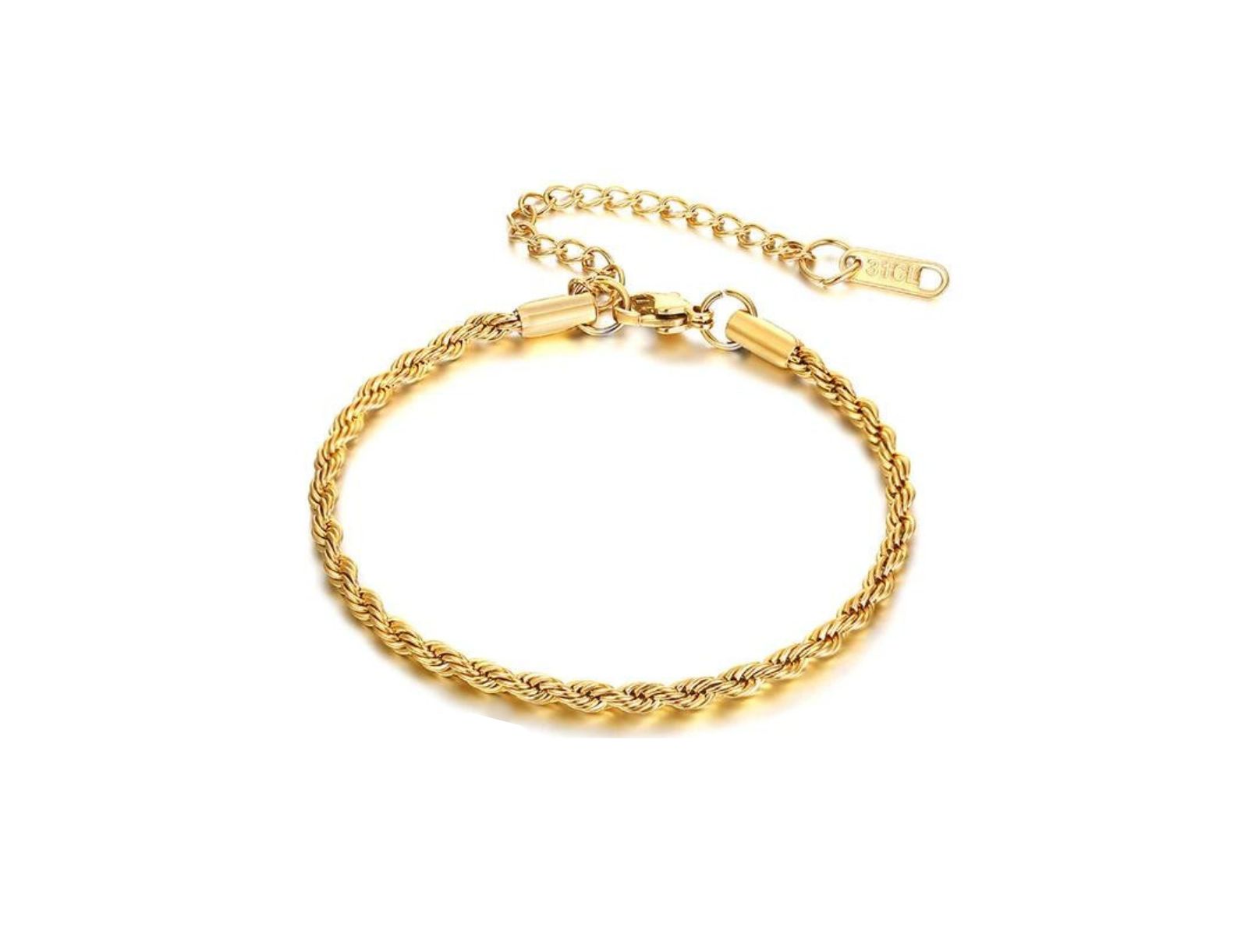 Elegant Gold Rope Bracelet