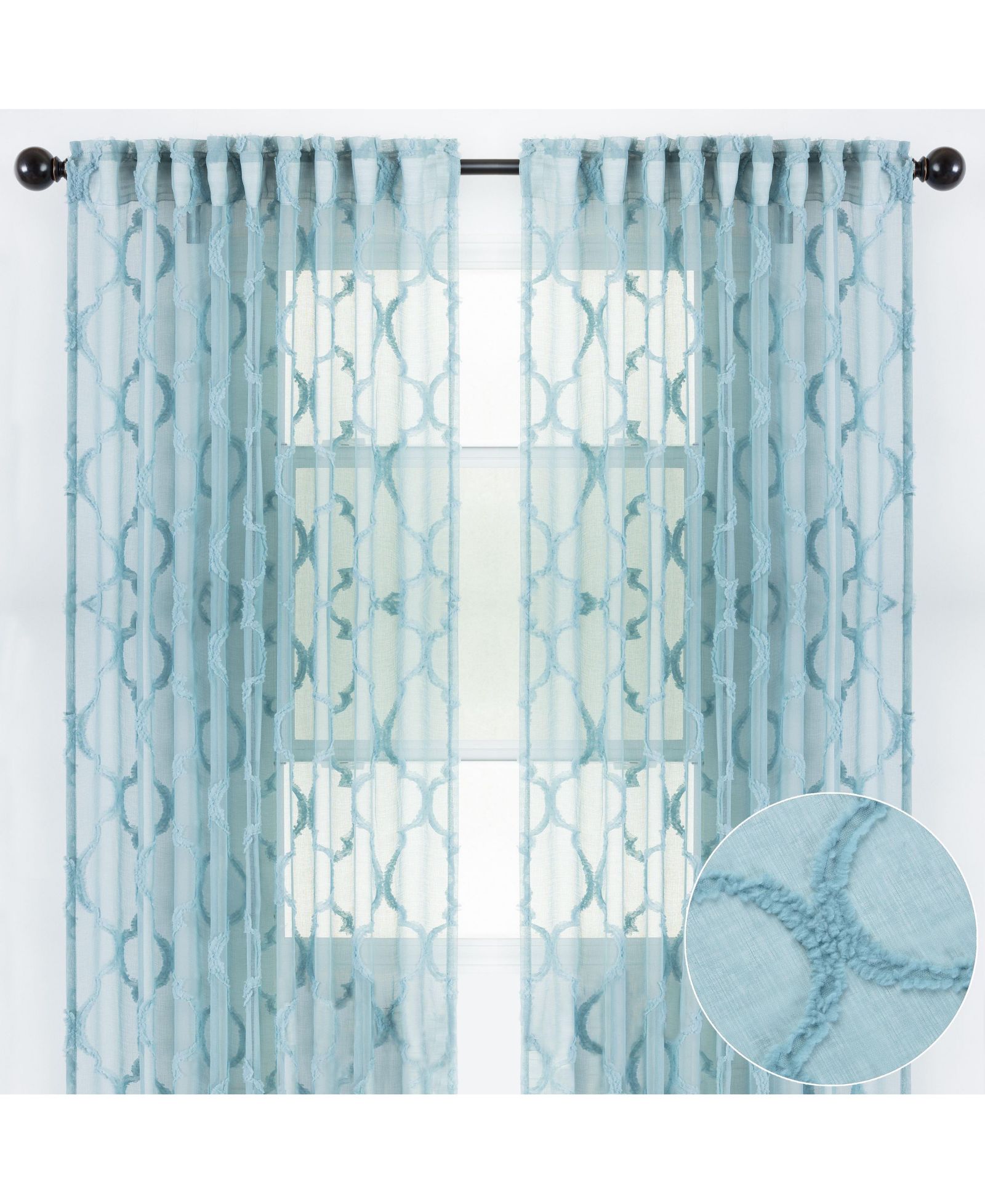 Chanasya Premium Panel Moroccan Embroidered Design Textured Sheer занавески для окон в гостиную спальню кухню офис