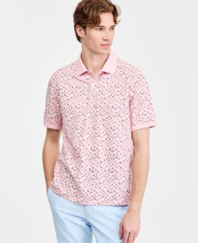 Club Room Men's Printed Pique Polo Shirt, Exclusively at Macy's