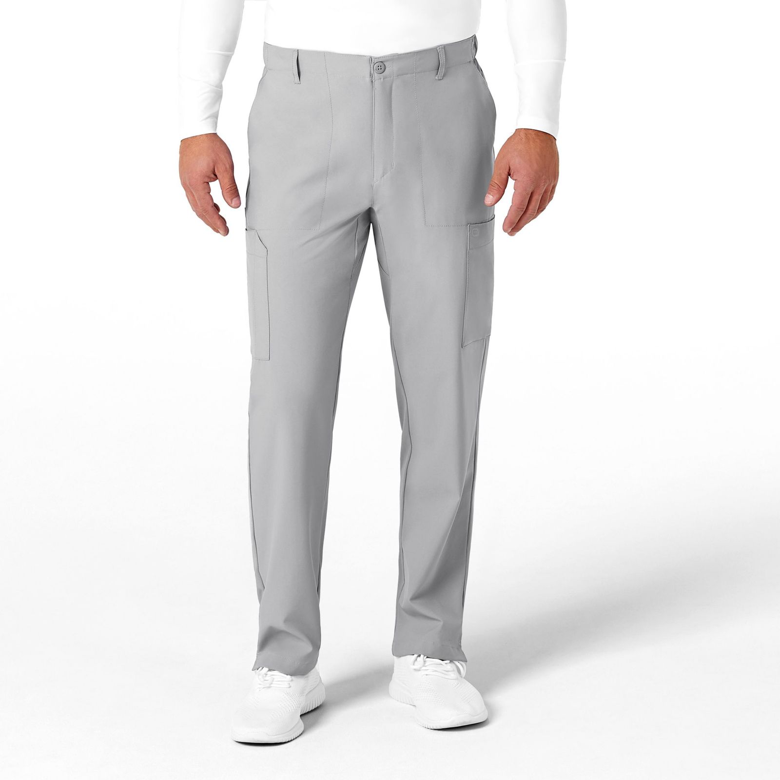 Wink Men's W123 Flat Front Cargo Scrub Pant Regular