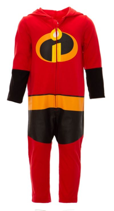 Incredibles Toddler Boys Disney Mr. Incredible Zip Up Cosplay Coverall