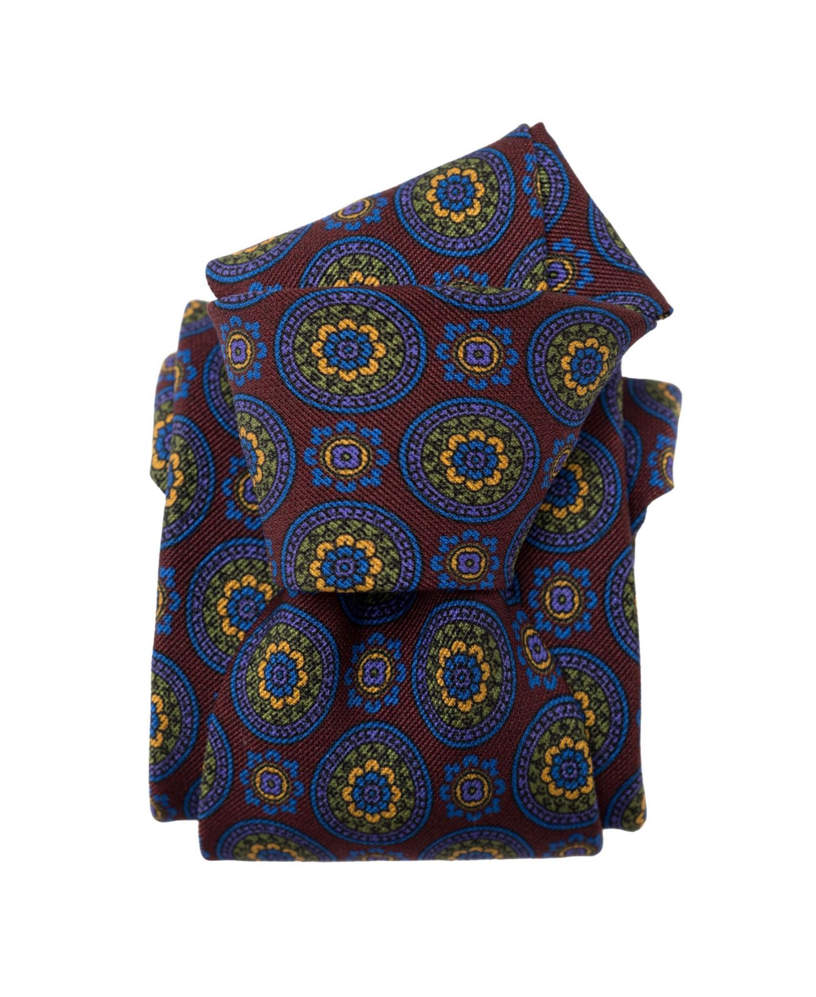 La Vigna - Printed Wool & Silk Tie for Men