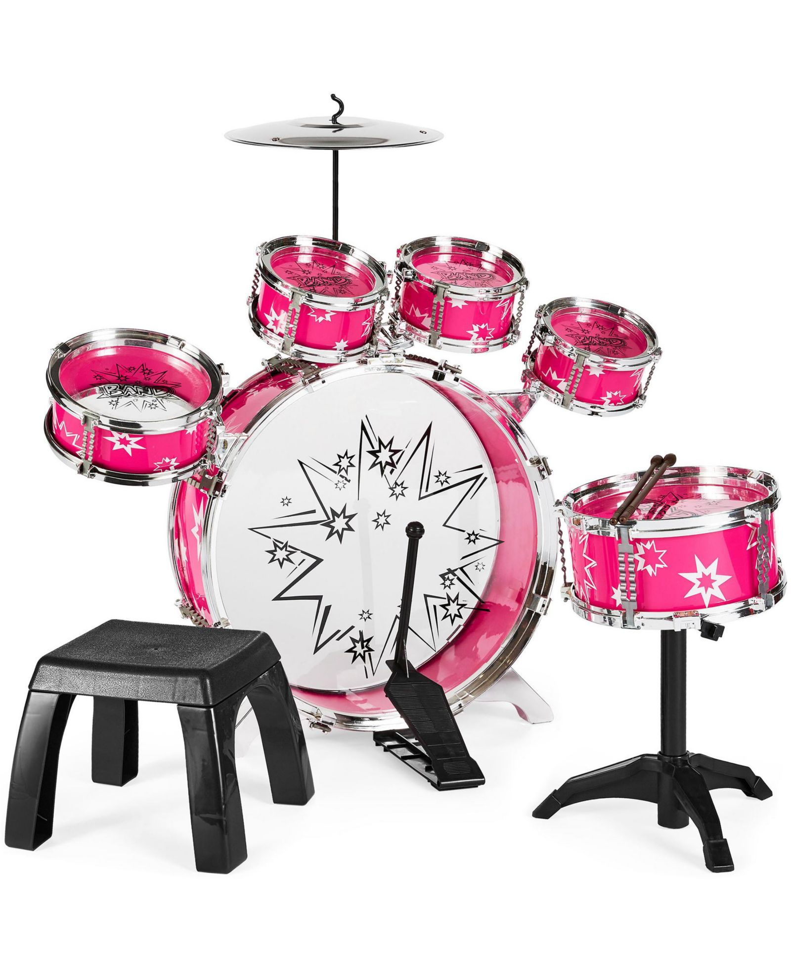Best Choice Products Beginner 11-Piece Drum Set