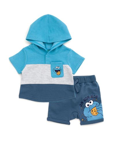 Комплект из худи и шорт Sesame Street Cookie Monster для малышей