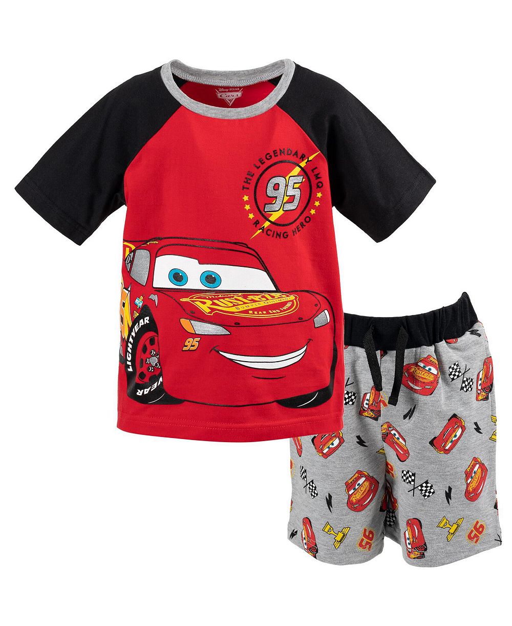 Cars Boy's (6-12) Lightning McQueen 2-Piece T-Shirt and Shorts Set