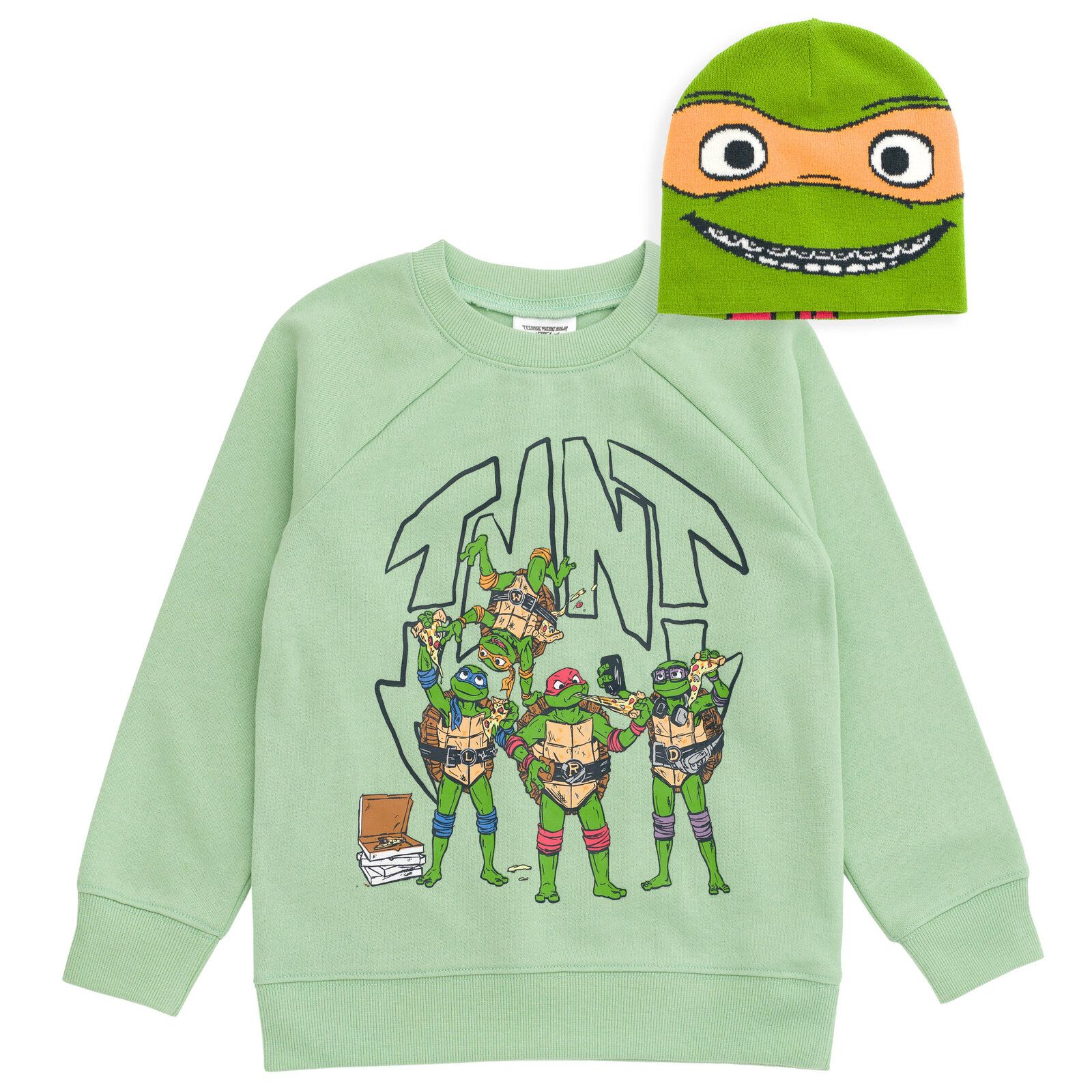 Детский флисовый свитшот и кепка Teenage Mutant Ninja Turtles