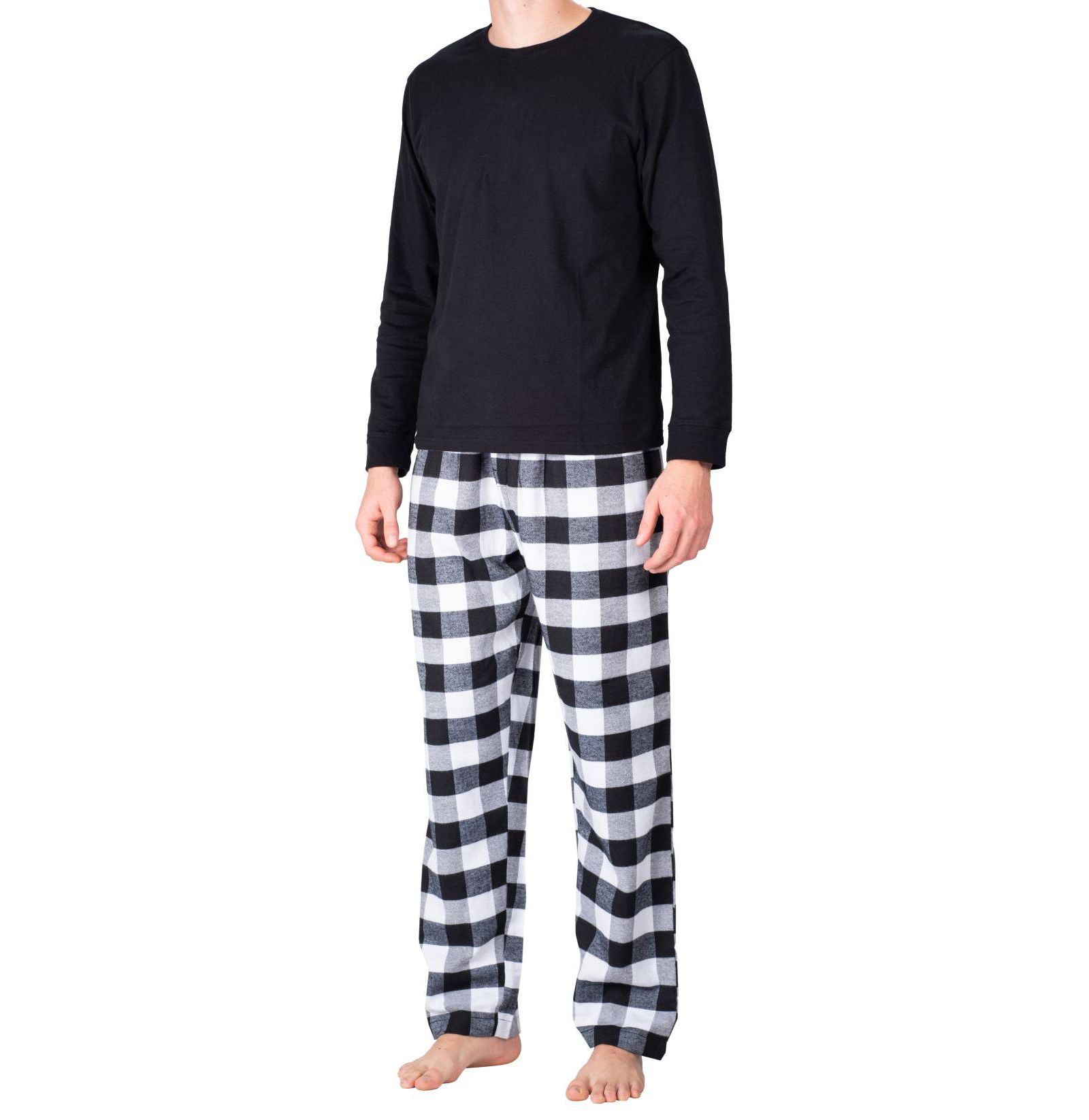 SLEEPHERO Men's Crew Neck Fleece Pajama Set
