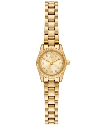 Michael Kors Женские часы Lexington, золотистая сталь, 19mm