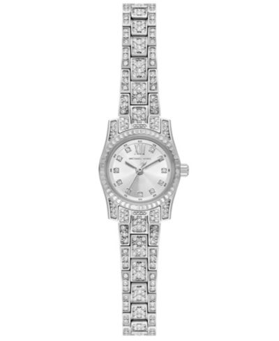 Часы Michael Kors Women's Lexington Three-Hand Silver-Tone Stainless Steel 19mm