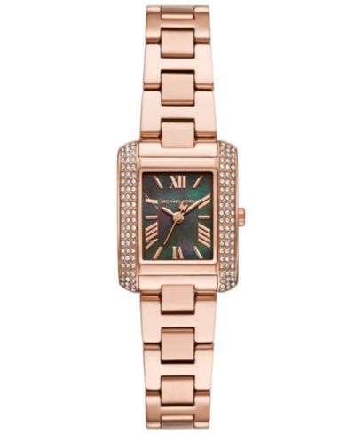 Женские часы Michael Kors Emery Three-Hand в цвете Rose Gold, 22mm