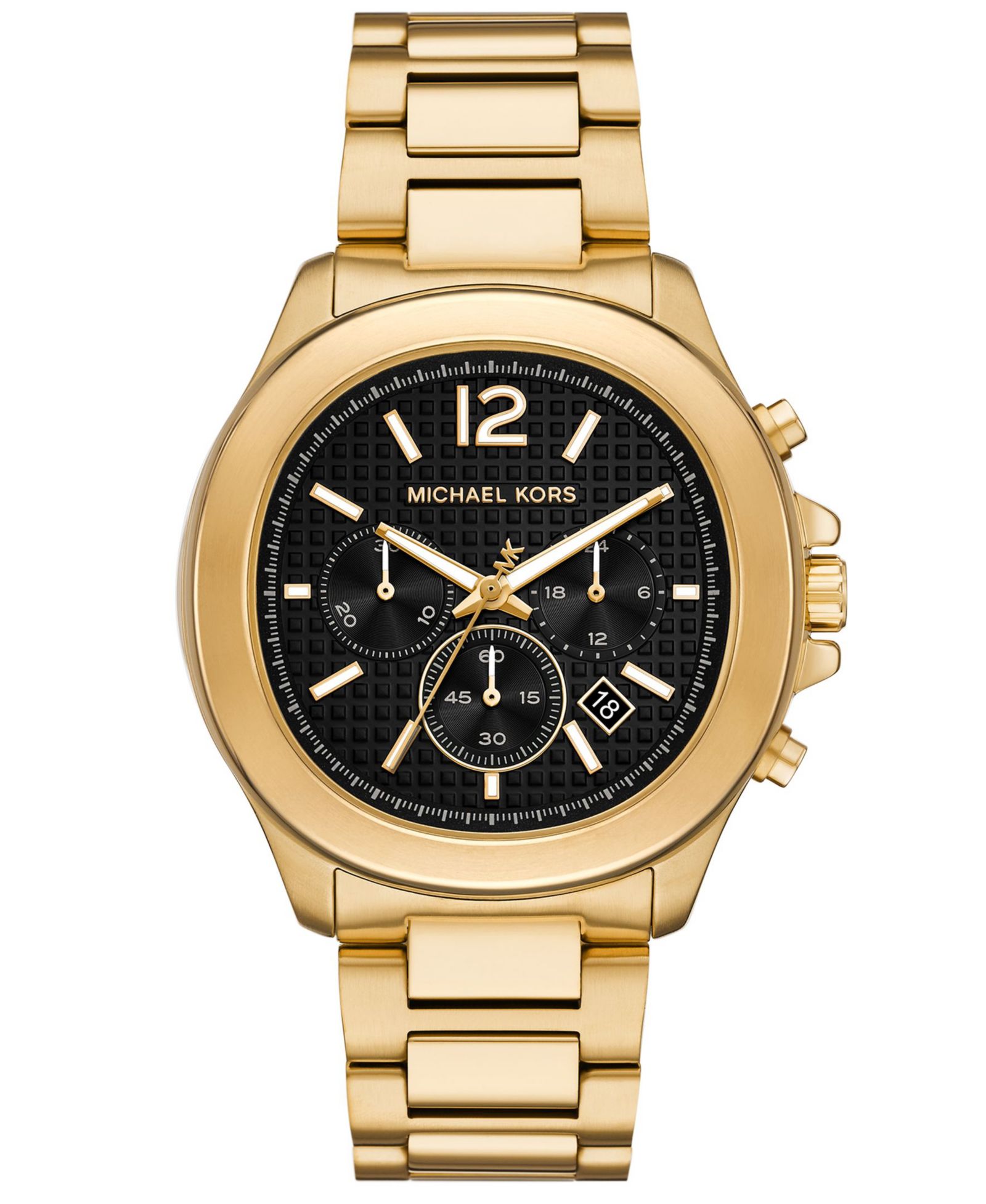 Michael Kors Men's Sage Chronograph Gold-Tone Stainless Steel Watch 42mm