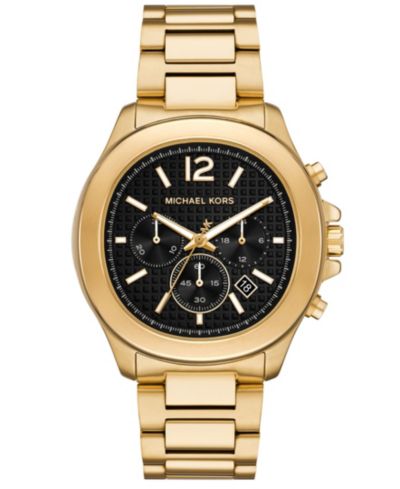 Michael Kors Men's Sage Chronograph Gold-Tone Stainless Steel Watch 42mm