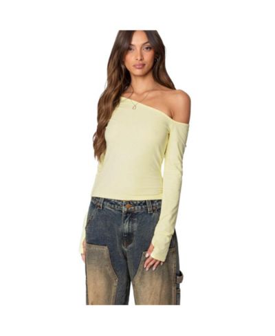 Edikted Womens Swan Asymmetric Top