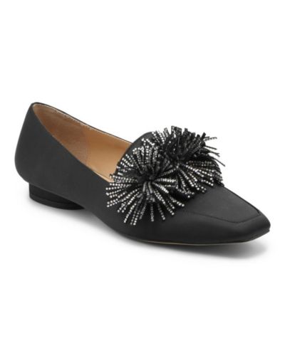 Charles by Charles David Womens Vegass Flat Pom Pom