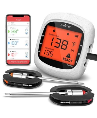 NutriChef Bluetooth Wireless BBQ Digital Thermometer