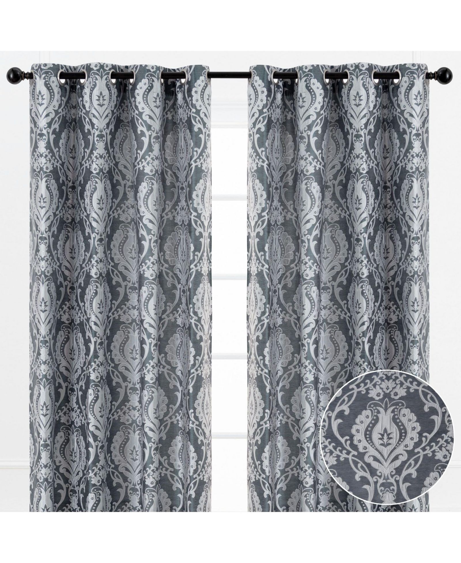 Шторы Chanasya Premium Damask 2 Panel Set
