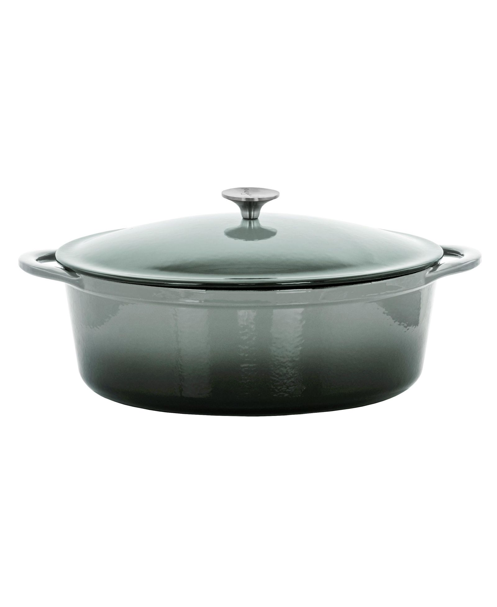 MegaChef 7-Quart Enameled Cast Iron Oval Casserole